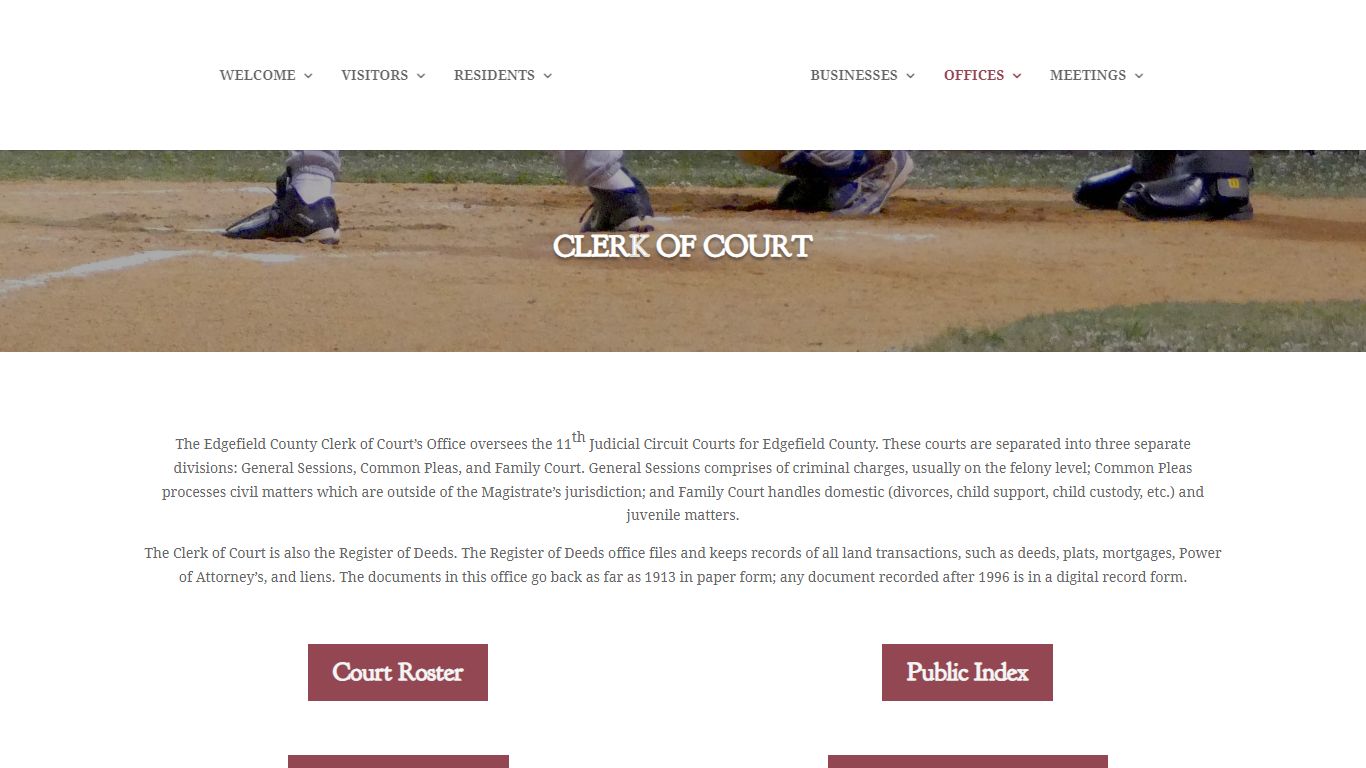 Clerk of Court | Edgefield County - South Carolina