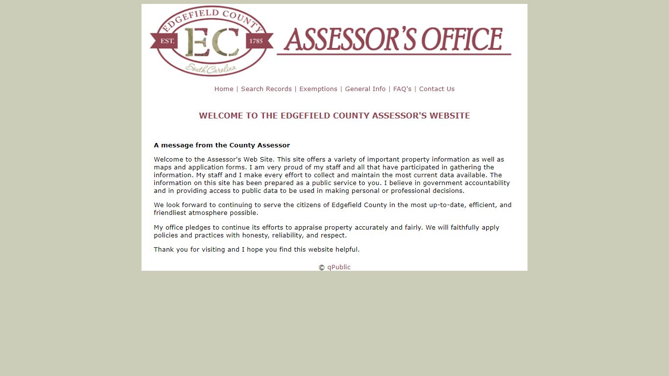 Edgefield County Assessors Office - Schneider Geospatial